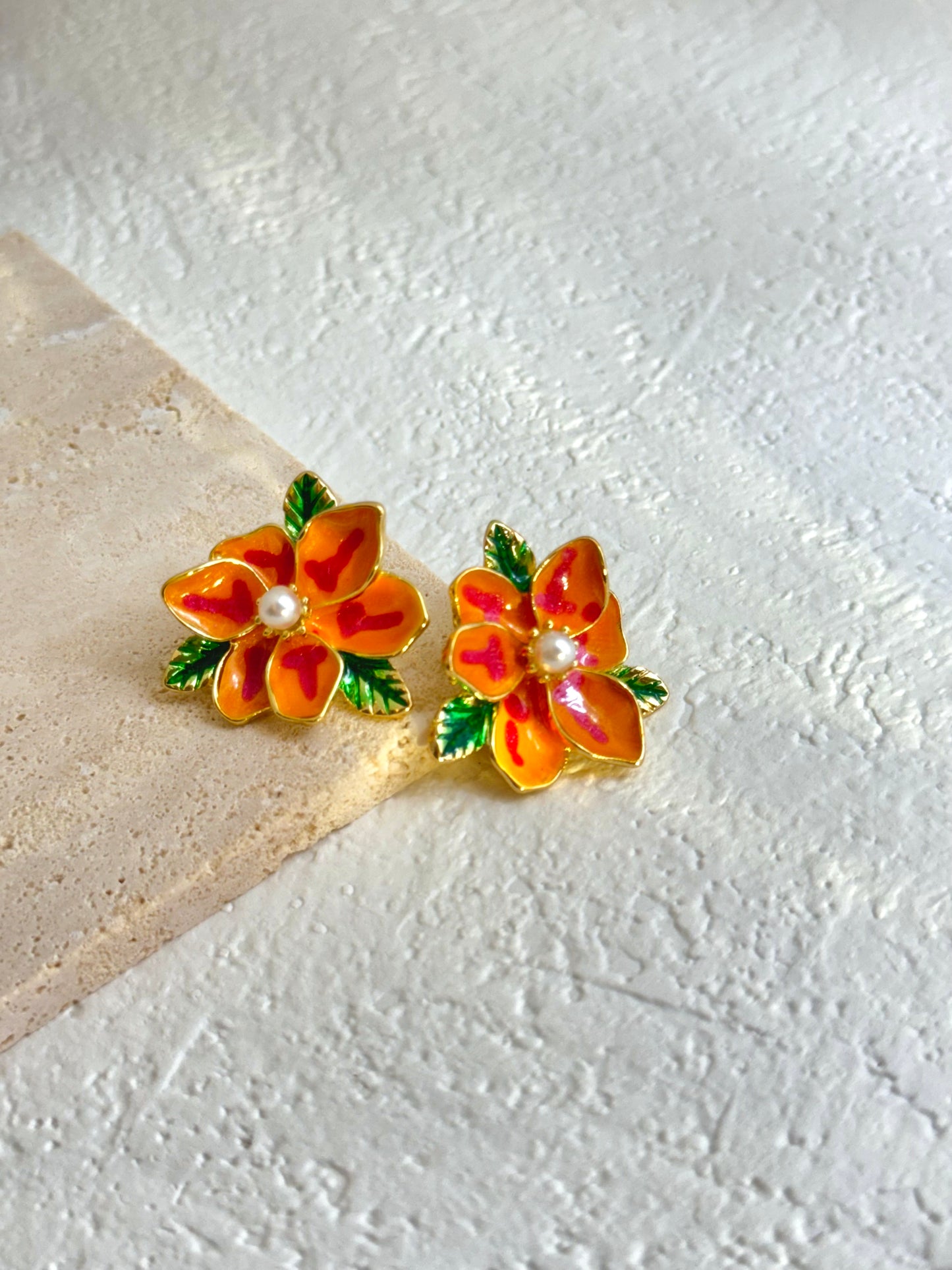 Pearl Flower Earrings