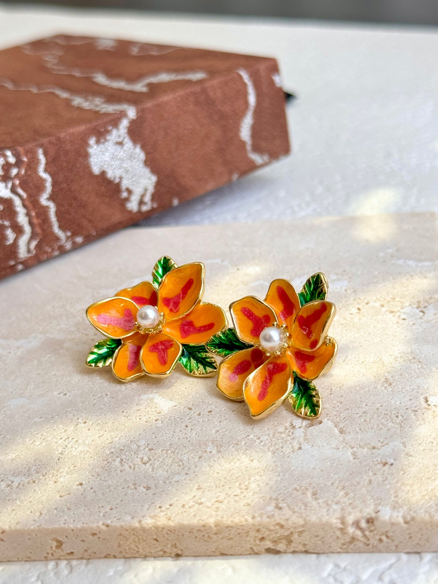 Pearl Flower Earrings