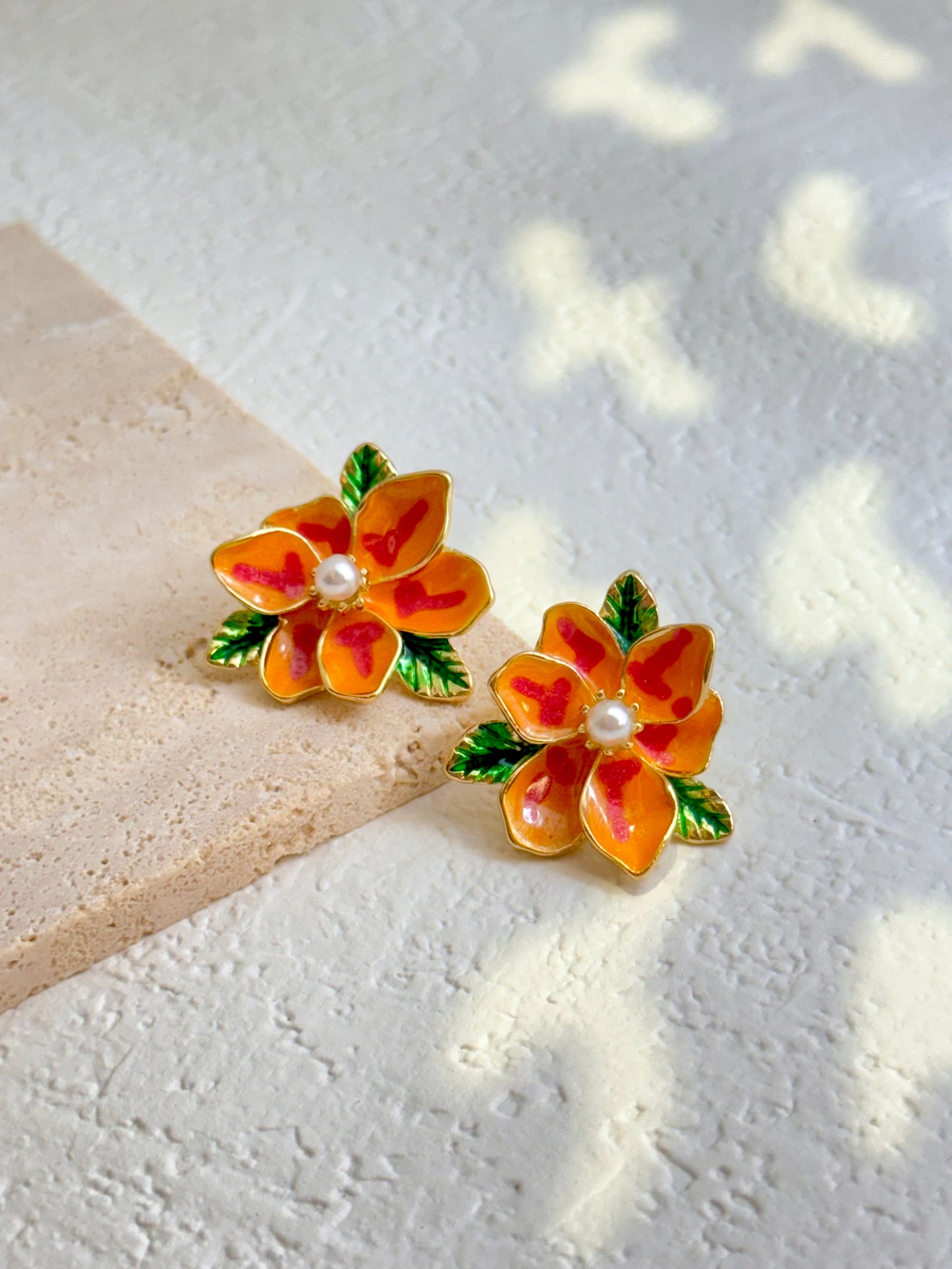 Pearl Flower Earrings
