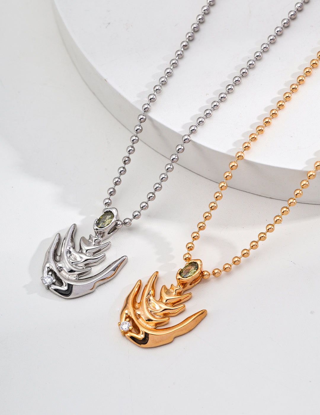 Natural Wave Element "Sparkling" Series Necklace