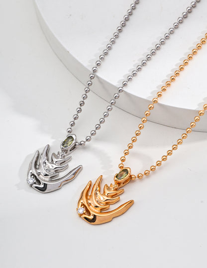 Natural Wave Element "Sparkling" Series Necklace