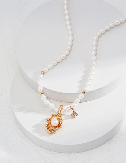 Wave Element Series Pearl Necklace