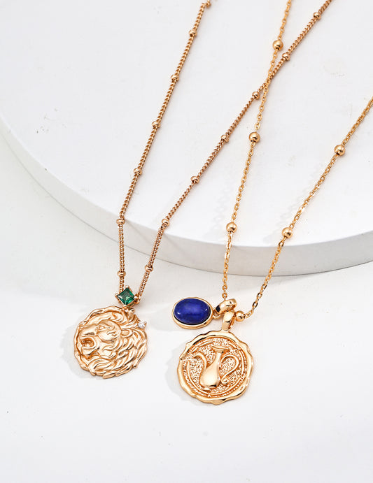 Lion Series retro Pendant necklace
