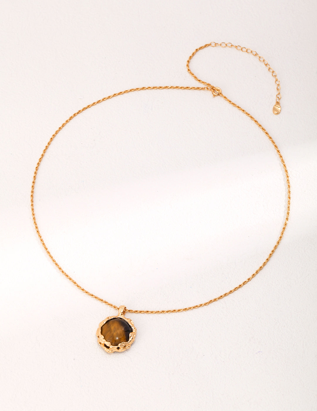 Lava Series tiger eye stone Pendant necklace